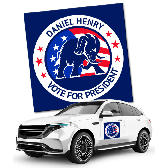 24x24 Custom Political Magnetic Car Signs Magnets - Outdoor & Car Magnets 30 Mil