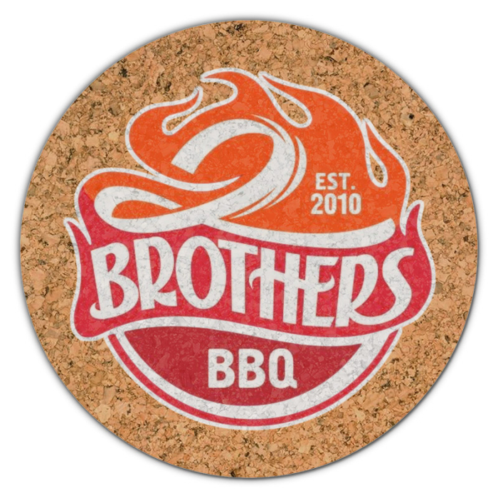 3.5 Inch Imprinted Full Color Circle Cork Coasters