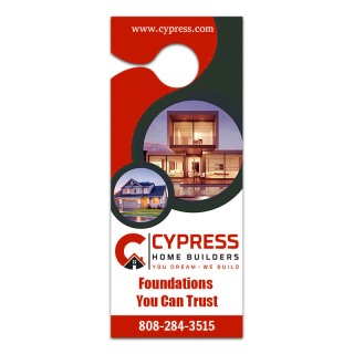3.5x8.5 Inch Full Color One Sided Door Hangers - 16...