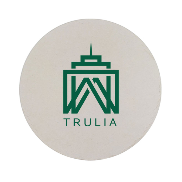 3.5 Inch Round Customized 80pt Heavyweight Pulp Board Coasters