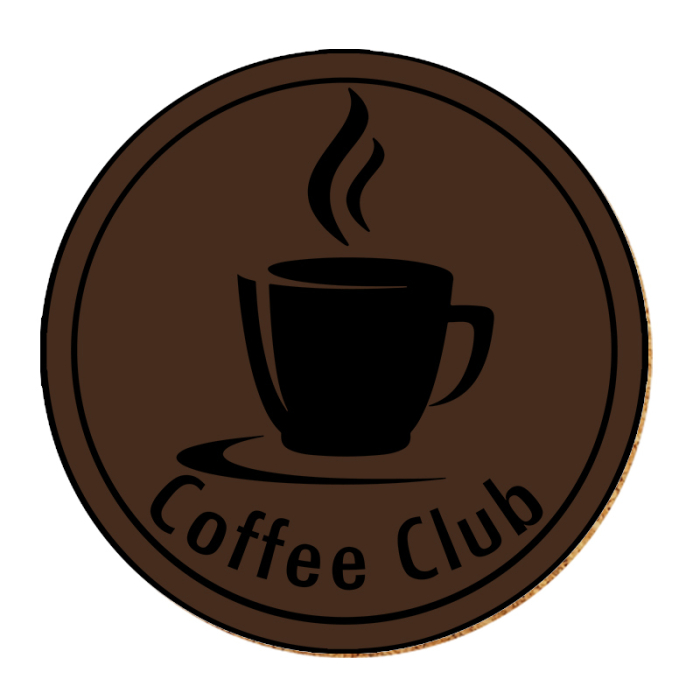 3.5 Inch Round Full Color Custom Deluxe Coasters with Cork Lining