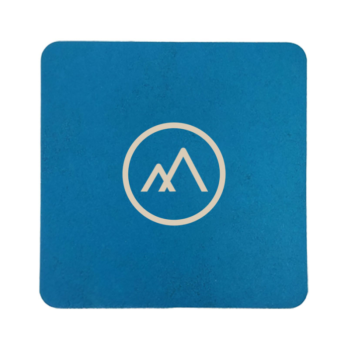 3.5 Inch Square Promotional 60pt Medium Weight Pulp Board Coasters