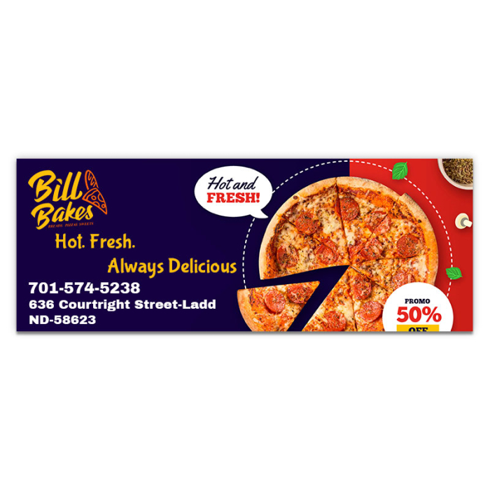 3.5x9.25 Inch Custom Full Color Magnets