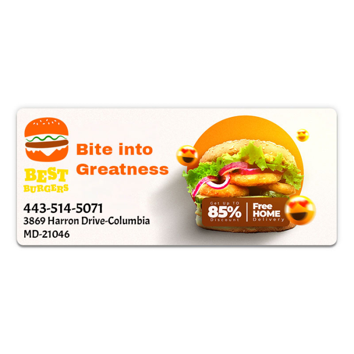 3.75x8.75 Inch Custom Full Color Magnets