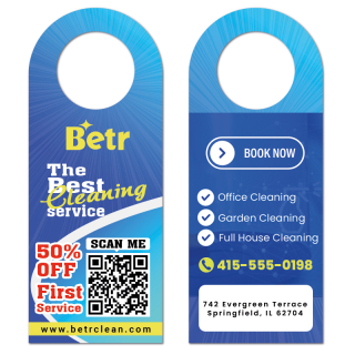 3x7.5 Inch Full Color Double Sided Bottle Hangers -...