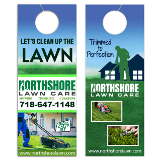 4.25x11 Inch Full Color Double Sided Door Hangers -...
