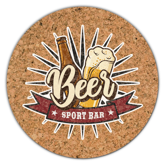 4.5 Inch Custom Full Color Square Cork Coasters