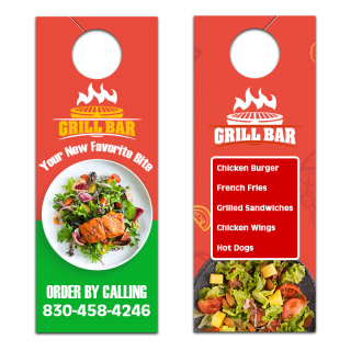 4.5x11 Inch Full Color Double Sided Door Hangers - 16...