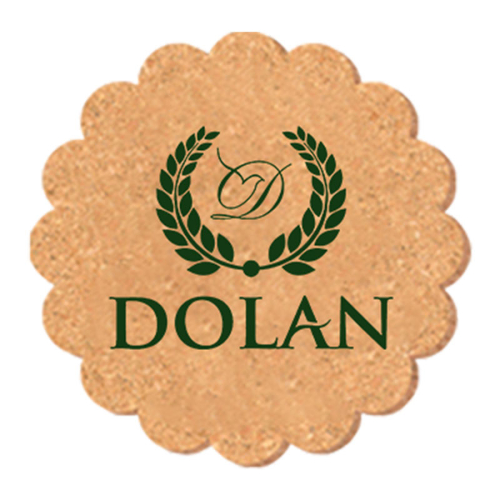 4 Inch Custom Printed Flower Shape Solid Cork Coasters