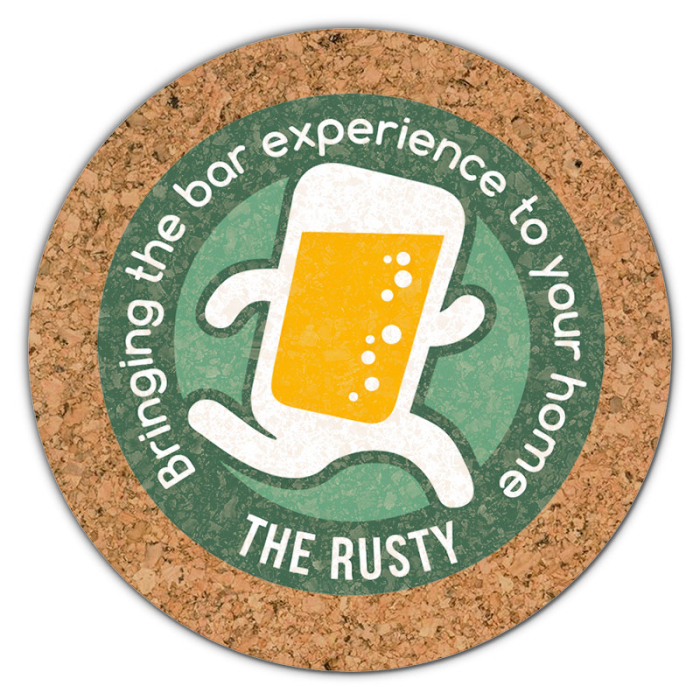 4 Inch Customized Full Color Circle Cork Coasters