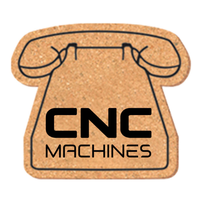 4 Inch Promotional Phone Shape Solid Cork Coasters