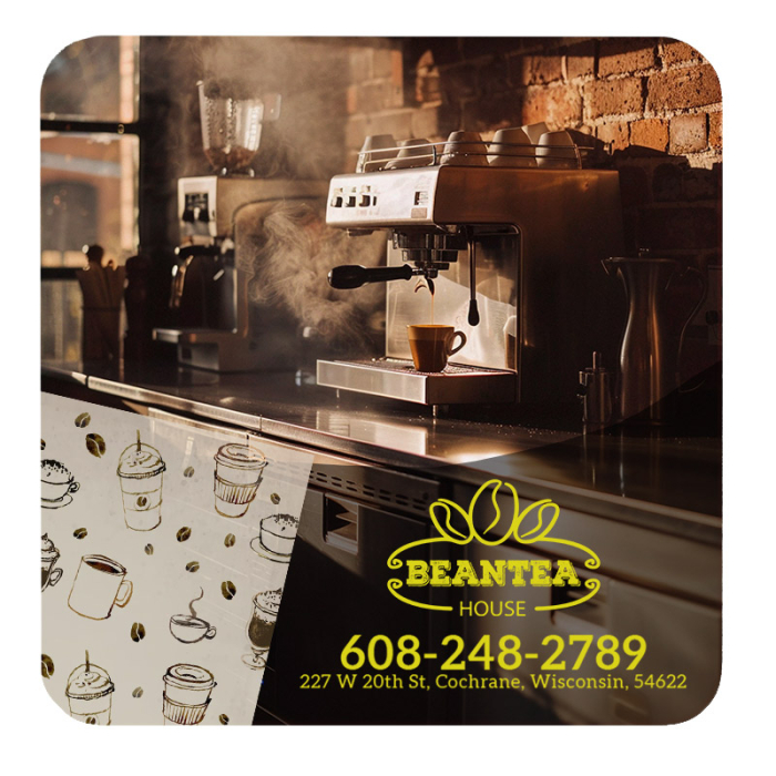 4 Inch Square Custom Imprinted 60pt Full Color Pulp Board Paper Coasters