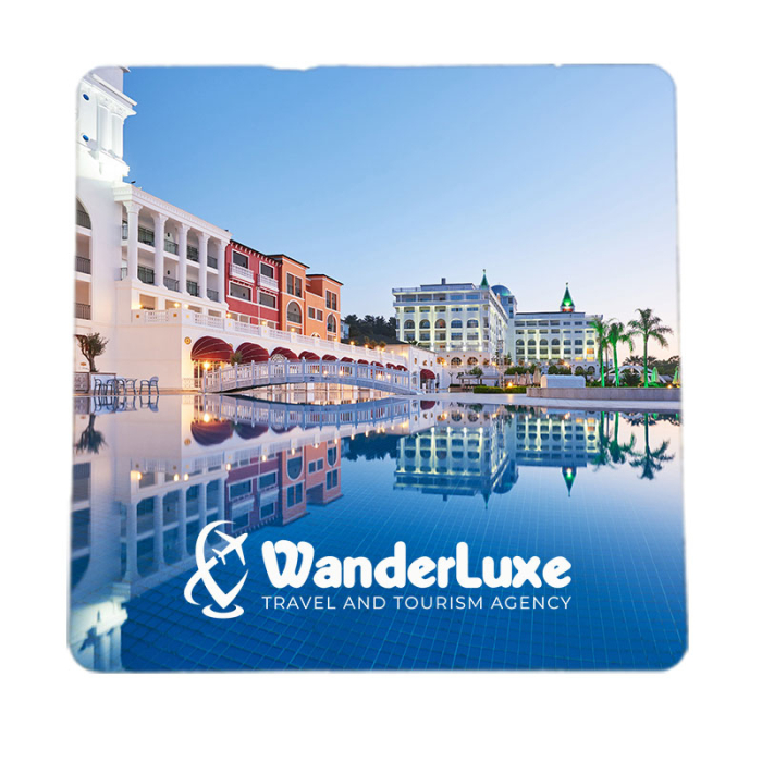 4 Inch Square Personalized 80pt Full Color Pulp Board Paper Coasters