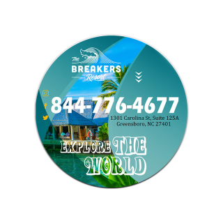 4.25 Inch Full Color Circle Magnets