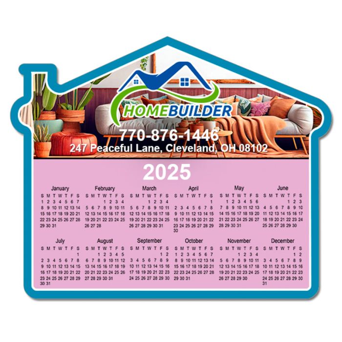 4.25x3.5 Inch Custom Printed House Shape Magnets
