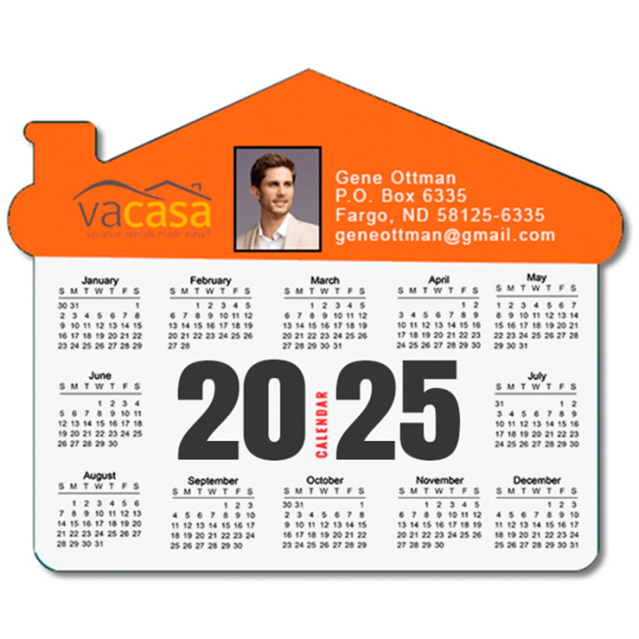 4.75x3.87 Inch Custom Printed House Shaped Magnets