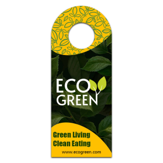 4x10 Inch Full Color One Sided Bottle Hangers - 14 pt