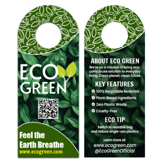 4x10 Inch Full Color Double Sided Bottle Hangers - 16...