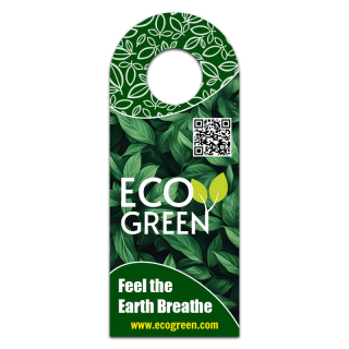 4x10 Inch Full Color One Sided Bottle Hangers - 16 pt