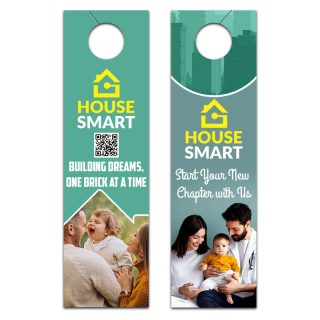 4x14 Inch Full Color Double Sided Door Hangers - 16 pt