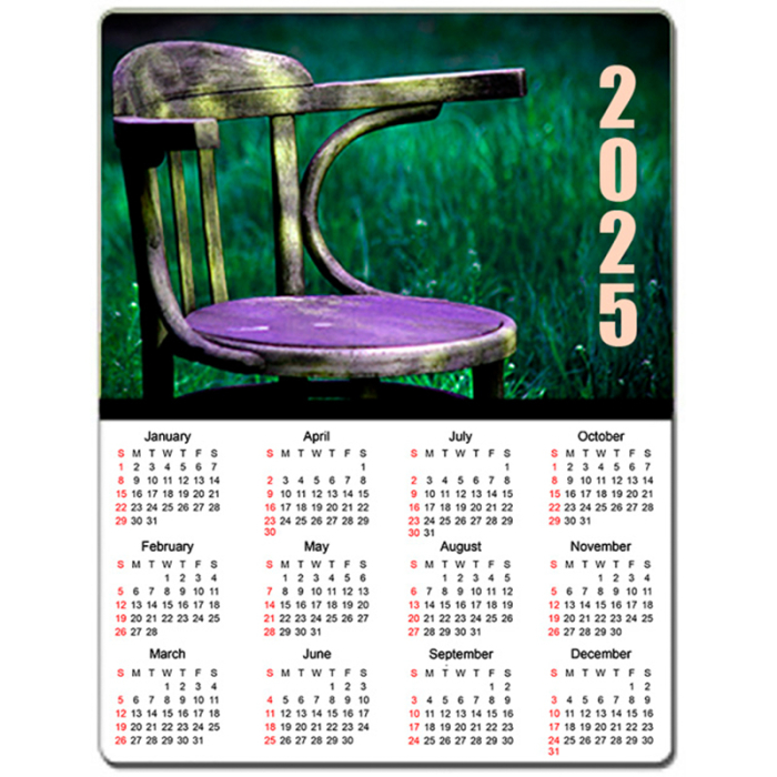4x5.25 Inch Custom Mini Magnetic Calendar Magnets