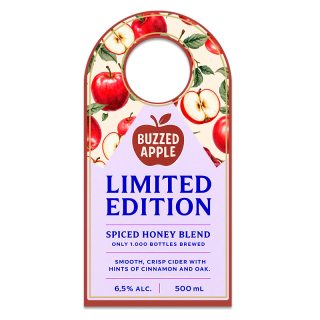 4x8 Inch Full Color One Sided Bottle Hangers - 16 pt
