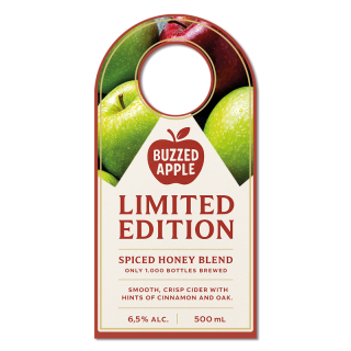 4x8 Inch Full Color One Sided Bottle Hangers - 14 pt