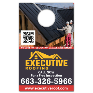 5.25x8.5 Inch Full Color One Sided Door Hangers - 14...