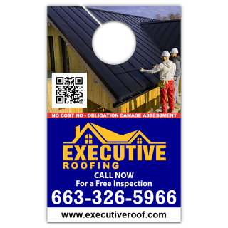 5.25x8.5 Inch Full Color One Sided Door Hangers - 16...