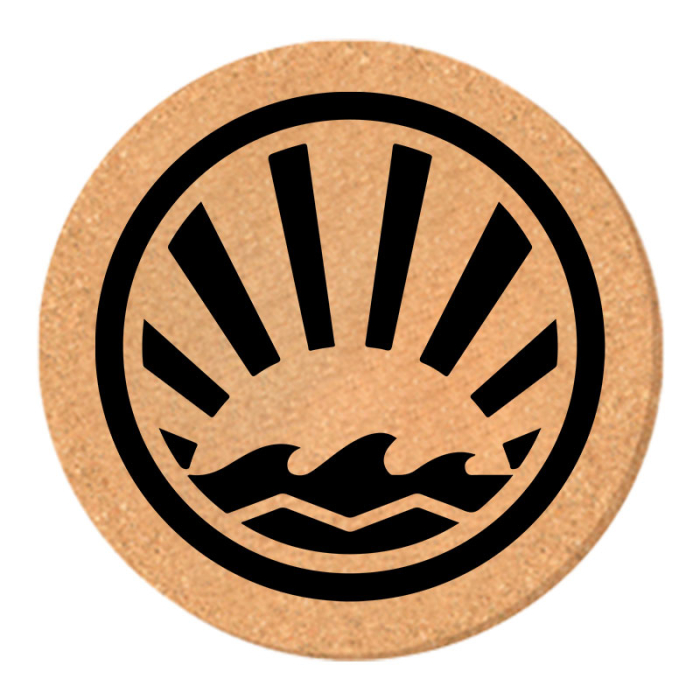 5 Inch Round Custom Printed Cork Coasters