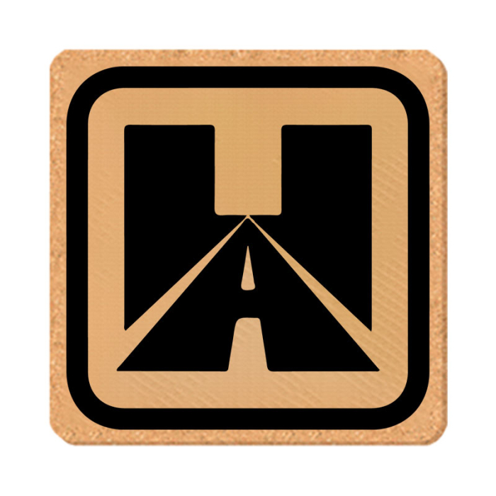 5 Inch Square Promotional Solid Cork Coasters