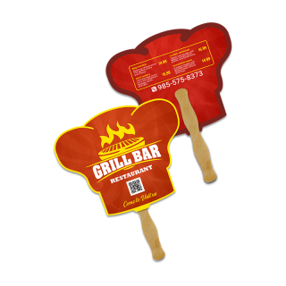 5x5 Inch Chef Hat Shape Full Color Double Sided Mini...