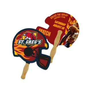 5x5 Inch Football Helmet Shape Full Color Double...