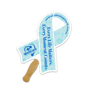 5x5 Inch Ribbon Shape Full Color One Sided Mini Hand...
