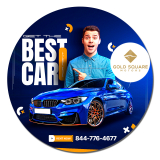 6 Inch Custom Full Color Circle Magnets