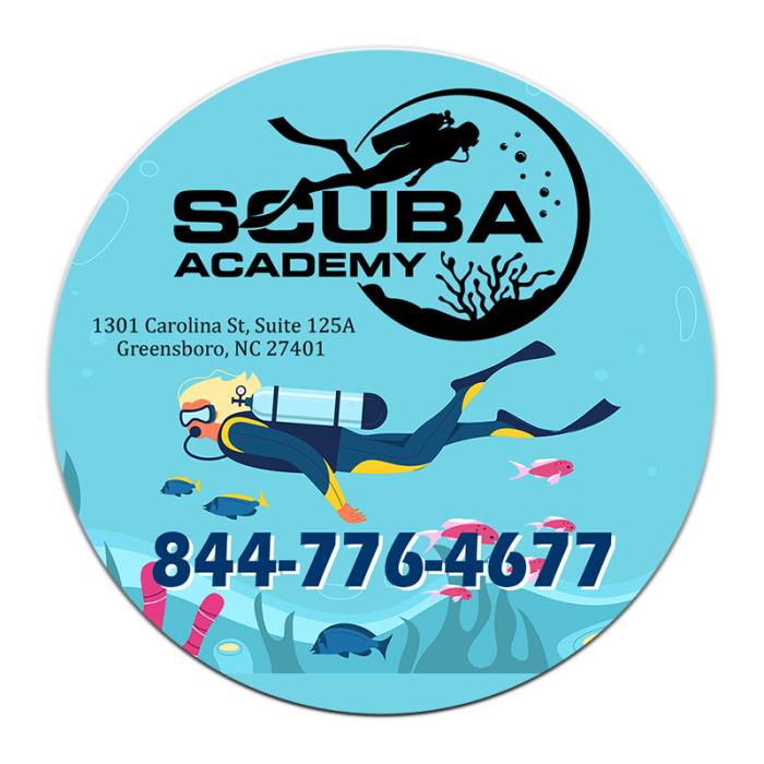 6.75 Inch Custom Full Color Circle Magnets