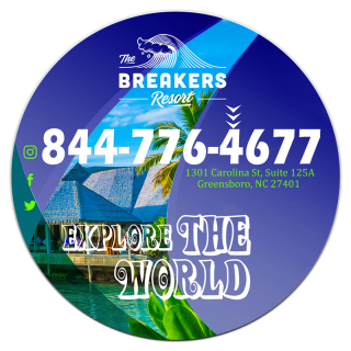 8 Inch Full Color Circle Magnets
