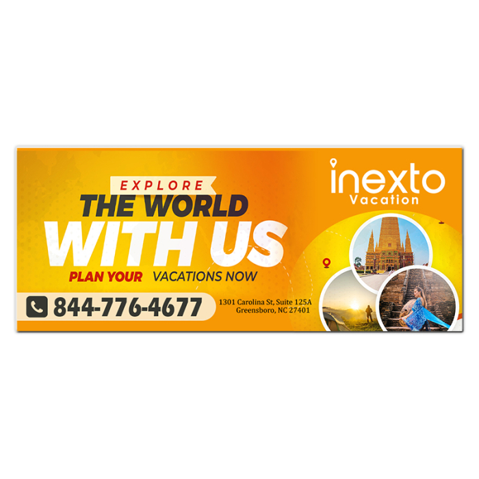 8.5x3.5 Inch Custom Full Color Magnets