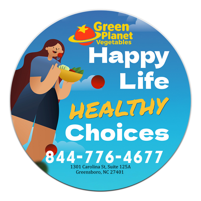 8.75 Inch Custom Full Color Circle Magnets
