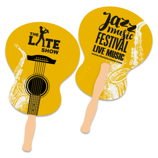 8x8 Inch Guitar Shape Full Color Double Sided Hand...