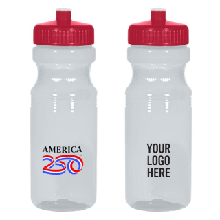 AMERICA250™ Poly Clear™ 24 Oz Fitness Bottles