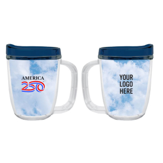 AMERICA250™ Tritan™ 12 Oz Coffee Mugs with Lid