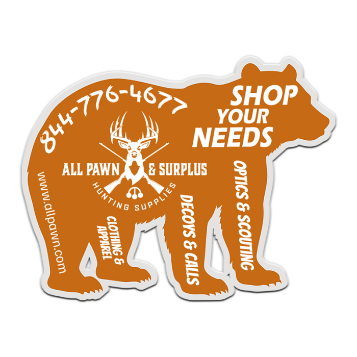 Custom 18 to 19.99 Square Inch Die Cut Magnets