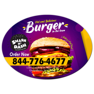 3.5x2.5 Inch Full Color Oval Magnets