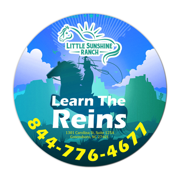 Custom 6.5 Inch Full Color Circle Magnets