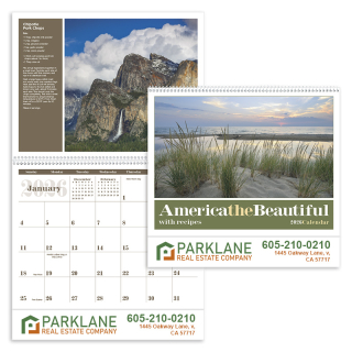 America the Beautiful Wall Calendars with Recipes