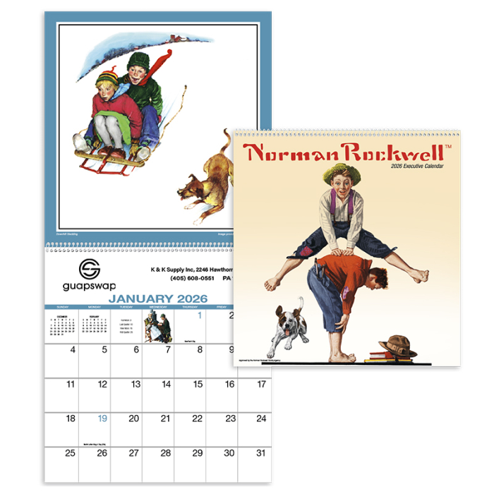 Custom Executive Rockwell Wall Calendars 