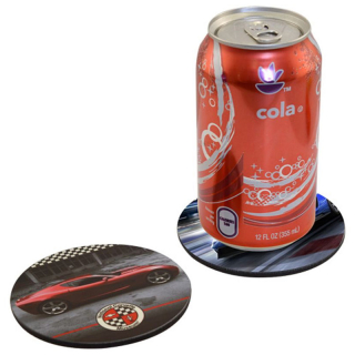 Full Color Round Cork Drink Coasters