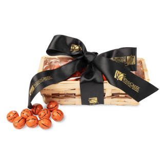 Gift Baskets with Chocolate Basketballs