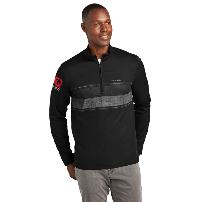 Custom Imprinted TravisMathew Balboa Chest Stripe Quarter Zips